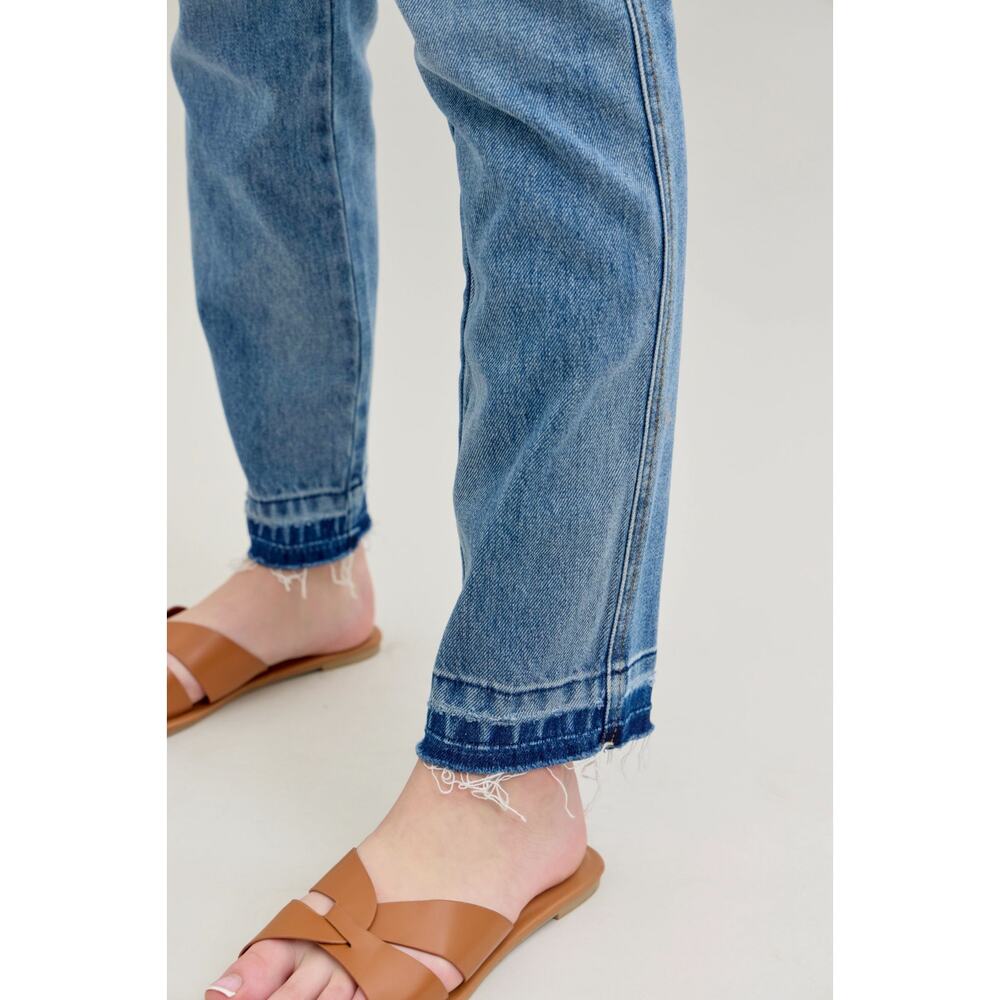 Classic High-Rise Straight Leg Jeans - Light Blue - Picture 11 of 13
